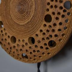 Per Bovin Early 1970s Per Bovin Hand Thrown Perforated Earthenware Plug in Wall Lamp - 4447816