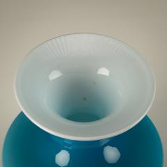 Per L tken Blue Carnaby Vase and Stopper by Holmegaard Denmark 1960s - 3720035