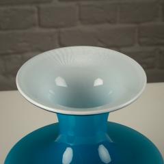 Per L tken Blue Carnaby Vase and Stopper by Holmegaard Denmark 1960s - 3720039