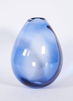 Per L tken Large Handblown Blue Glass Vase by Per Lutken for Holmegaard 1960s - 698978