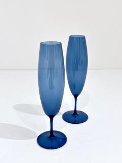 Per L tken Pair of Holmegaard Glass Flutes by Per Lutken - 4202015