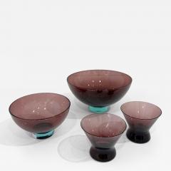 Per L tken Set of Four Holmegaard Glass Dishes by Per Lutken - 4194805