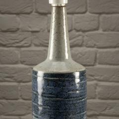 Per Linnemann Schmidt Blue and Grey Chamotte Palshus Table Lamp Denmark 1960s - 3826905