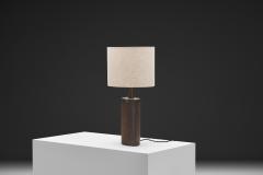 Per Linnemann Schmidt Brown Glazed Stoneware Table Lamp by Per Linneman Schmidt Denmark 1970s - 4776621