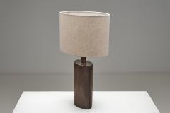 Per Linnemann Schmidt Brown Glazed Stoneware Table Lamp by Per Linneman Schmidt Denmark 1970s - 4776624