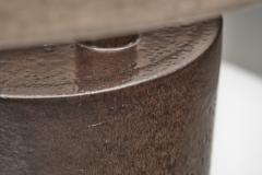 Per Linnemann Schmidt Brown Glazed Stoneware Table Lamp by Per Linneman Schmidt Denmark 1970s - 4788068