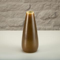 Per Linnemann Schmidt Ochre Hare s Fur Glaze Model 1166 Vase by Palshus Denmark 1960s - 3105391