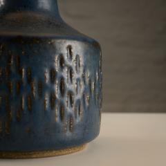Per and Annelise Linnemann Schmidt Blue Palshus Ceramic Lamp with Original Le Klint Shade Denmark 1960s - 3534753