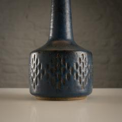 Per and Annelise Linnemann Schmidt Blue Palshus Ceramic Lamp with Original Le Klint Shade Denmark 1960s - 3534755