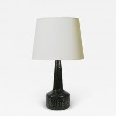 Per and Annelise Linnemann Schmidt Danish Modern Table Lamp in Charcoal Gray Glaze by Palshus - 2902002