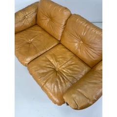 Percival Lafer 1970s Brazilian Leather Settee - 3356861