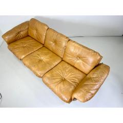 Percival Lafer 1970s Brazilian Leather Sofa - 3356780