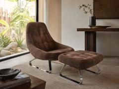 Percival Lafer Earth Chair and Ottoman by Percival Lafer 1970s Brazil - 4796798
