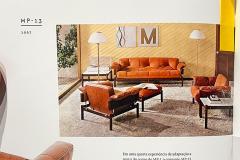 Percival Lafer MP 13 Sofa in Rosewood Leather Percival Lafer - 4542497