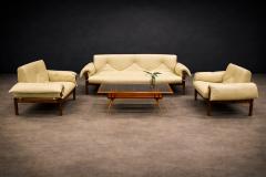 Percival Lafer MP 13 Sofa in Rosewood Leather Percival Lafer - 4542499