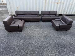 Percival Lafer Pair of Percival Lafer Leather lounge chairs Sofa and Loveseat also available  - 4222785