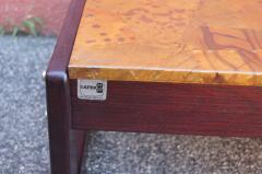 Percival Lafer Pair of Rosewood and Patchwork Copper Side Tables by Percival Lafer - 2130807