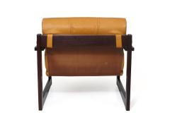 Percival Lafer Percival Lafer Brazilian Mahogany Sling Chairs and Ottoman Set - 2344830