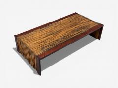 Percival Lafer Percival Lafer Coffee Table Rosewood Mixed Wood Glass Brazil 1970s - 4453047