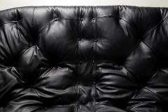 Percival Lafer Percival Lafer Couch MP 41 in New Black leather and Brazilian Hardwood - 4464881