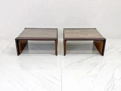 Percival Lafer Percival Lafer Folding Rosewood Cocktail Tables a Pair 1970s - 3176393