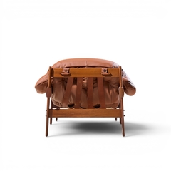 Percival Lafer Percival Lafer MP41 Mid Century Brazilian Leather Lounge Chair and Ottoman - 4705045