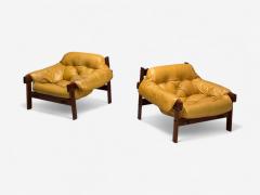 Percival Lafer Rosewood Leather MP 41 Lounge Chairs Brazil 1960s - 4247082