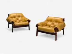 Percival Lafer Rosewood Leather MP 41 Lounge Chairs Brazil 1960s - 4247084