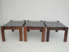 Percival Lafer Set of Three Percival Lafer Brazilian Rosewood End or Side Table - 3326422