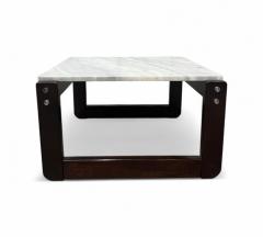 Percival Lafer Side Table in Hardwood Marble Percival Lafer 1970s Lot 290 - 4356778