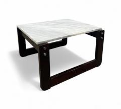Percival Lafer Side Table in Hardwood Marble Percival Lafer 1970s Lot 290 - 4356780