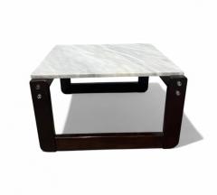 Percival Lafer Side Table in Hardwood Marble Percival Lafer 1970s Lot 290 - 4356782