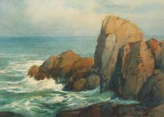 Percy Gray Coastal Scene Santa Cruz - 3434772