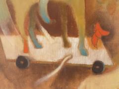 Perez Cubas SURREALIST MID CENTURY CAROUSEL PAINTING BY PEREZ CUBAS - 1900380