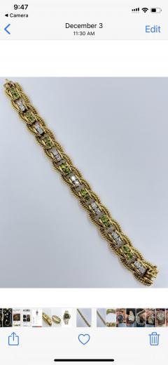 Peridot Diamond Bracelet - 1768087