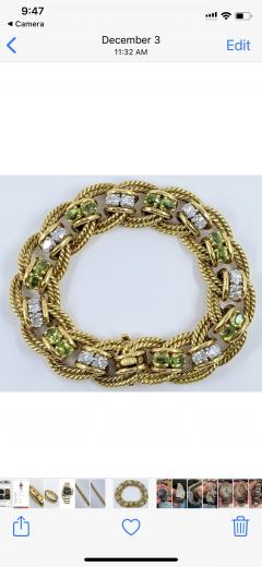 Peridot Diamond Bracelet - 1768090