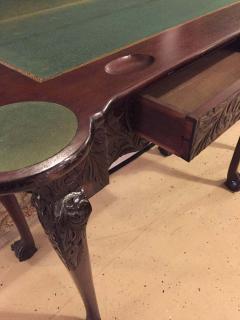 Period 1820s Irish Card Tea Tables Solid Mahogany with Later Carvings - 1305416