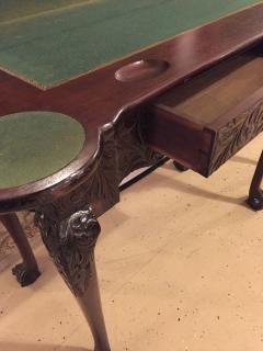 Period 1820s Irish Card Tea Tables Solid Mahogany with Later Carvings - 3010718