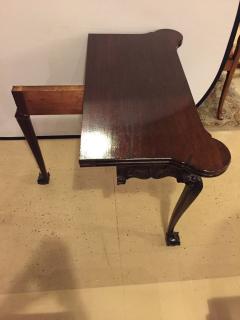 Period 1820s Irish Card Tea Tables Solid Mahogany with Later Carvings - 3010720