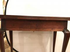Period 1820s Irish Card Tea Tables Solid Mahogany with Later Carvings - 3010725