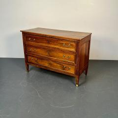 Period 18th Century French Louis XVI Mahogany Commode Chest Bronze Accent - 3016086