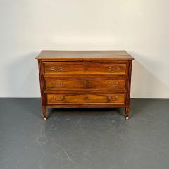 Period 18th Century French Louis XVI Mahogany Commode Chest Bronze Accent - 3016087