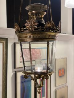 Period French Bronze Hanging Lantern Chandelier - 4169978