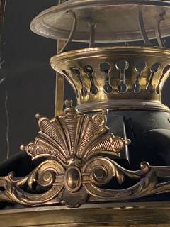 Period French Bronze Hanging Lantern Chandelier - 4169982