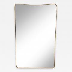 Period Mid Century Modern Mirror in the Style of Gio Ponti Italy 1950 s - 1139088