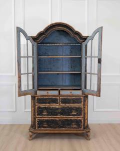 Period Rococo Cabinet with Glass Doors circa 1820 - 4737173