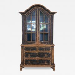 Period Rococo Cabinet with Glass Doors circa 1820 - 4738845