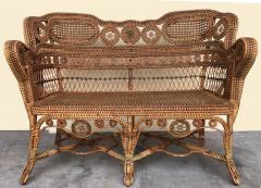 Perret et Vibert Rattan garden furniture set by Maison Perret Vibert second half of XIX Century - 1130741