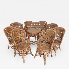 Perret et Vibert Rattan garden furniture set by Maison Perret Vibert second half of XIX Century - 1133341