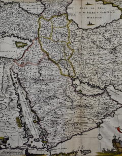 Persia Armenia Adjacent Regions A 17th Century Hand colored Map by De Wit - 2738874